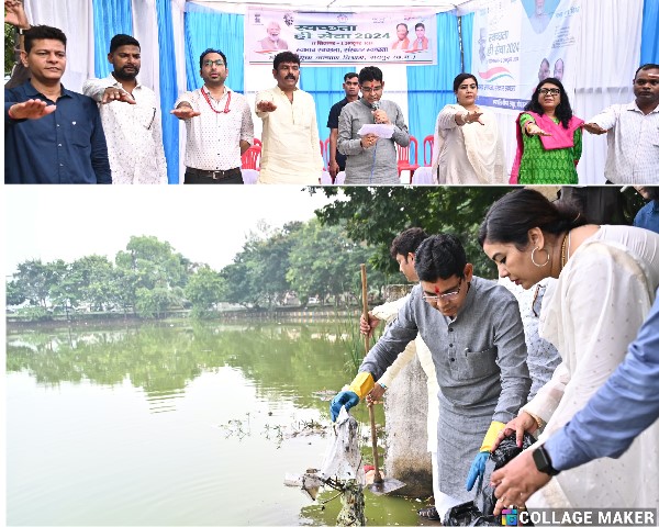 स्वच्छता ही सेवा अभियान में खिलाड़ियों के साथ खेल मंत्री टंक राम वर्मा ने की साफ सफाई : सप्ताह में 2 घण्टे अपने घर, आस-पास और वातावरण की साफ-सफाई की शपथ ली