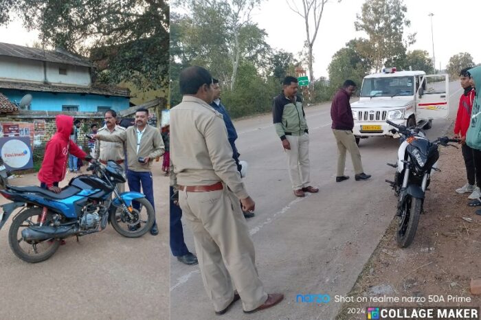 सड़क हादसों में कमी लाने के लिए जशपुर पुलिस का विशेष अभियान…ओवर स्पीड और शराब पी कर गाड़ी चलाने वालों पर लगाया भारी जुर्माना