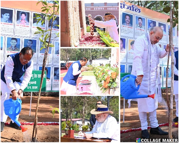 केंद्रीय गृह मंत्री अमित शाह ने शहीद जवानों को दी श्रद्धांजलि : विजिटर बुक में केंद्रीय मंत्री ने लिखा-सुरक्षा बलों की शहादत के लिए देश सदैव उनका ऋणी रहेगा