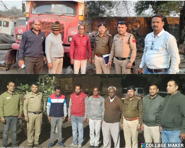 रायगढ़ से चोरी ट्रक रायपुर में कटा, पुलिस ने 4 आरोपियों को दबोचा