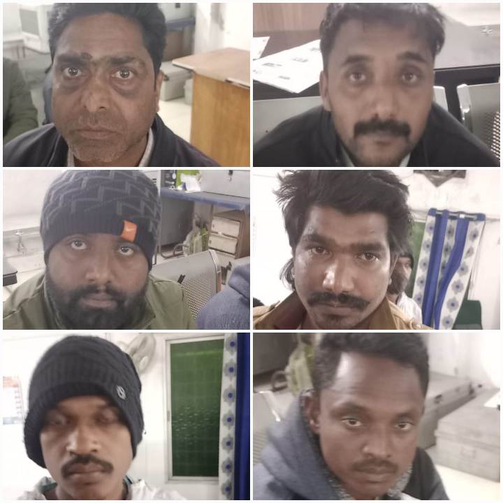 पुलिस ने जुआ खेल रहे 9 जुआँरियों को किया गिरफ्तार, 92 हजार 9 सौ 70 रूपये, मोबाईल, बाईक किया जप्त