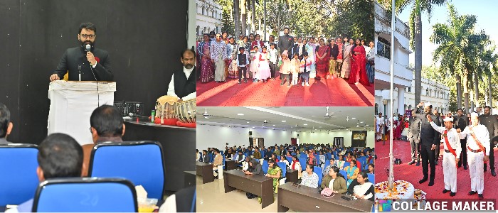 गणतंत्र दिवस पर कलेक्टर रोहित व्यास ने कलेक्टोरेट परिसर में फहराया राष्ट्रीय ध्वज