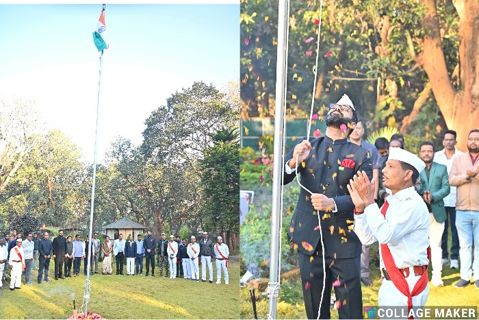 जशपुर में कलेक्टर रोहित व्यास ने निज निवास में फहराया तिरंगा, सपरिवार किया राष्ट्रध्वज का अभिवादन