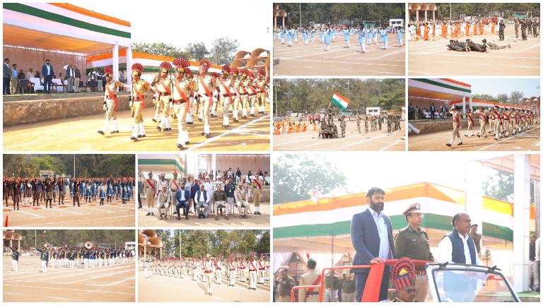 जशपुर : 26 जनवरी गणतंत्र दिवस के पूर्व किया गया अंतिम रिहर्सल, रणजीता स्टेडियम में होगा मुख्य समारोह, नृत्य और सांस्कृतिक कार्यक्रम प्रस्तुत करेंगे स्कूली बच्चे