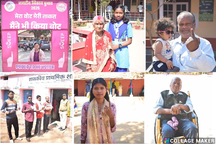 नगरीय निकाय मतदान हेतु मतदाताओं में दिखा गजब का उत्साह