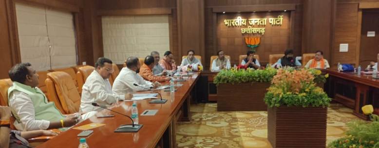 भाजपा प्रदेश प्रभारी नितिन नबीन ने ली आवश्यक बैठक : कहा- कांग्रेस को आरोप पत्र जारी करने का नैतिक अधिकार नहीं
