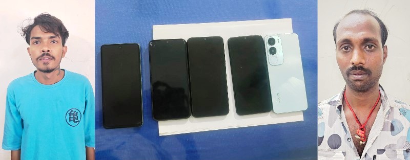 रायपुर : दोपहिया वाहन से मोबाइल झपटने वाले विधि के साथ संघर्षरत 02 बालक सहित 4 आरोपी गिरफ्तार, पुलिस ने 5 मोबाइल और बाइक की बरामद.