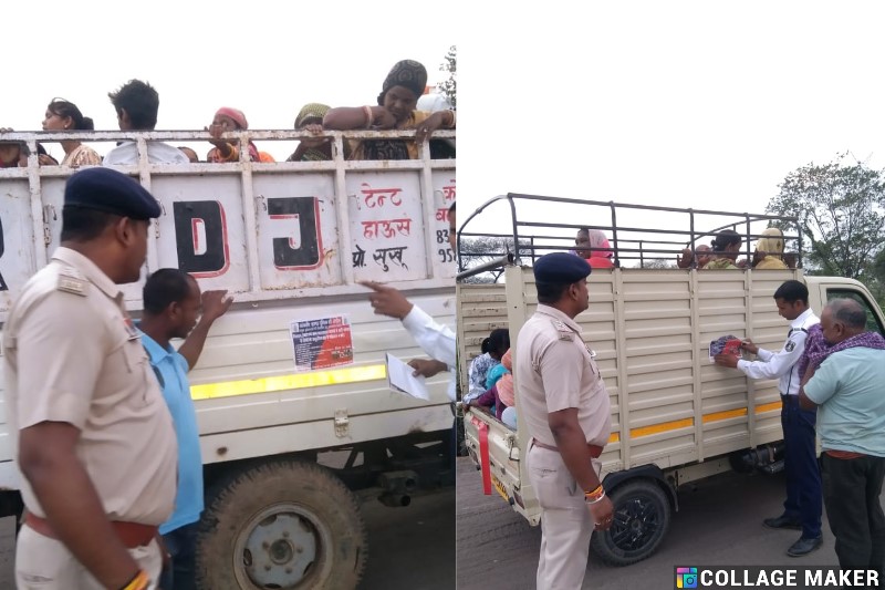 जांजगीर-चांपा पुलिस का ताबड़तोड़ वाहन चेकिंग अभियान : यातायात नियमों की धज्जियां उड़ाने वालों पर टूटा पुलिस का कहर, 105 वाहन चालकों पर ₹34,000 का जुर्माना.