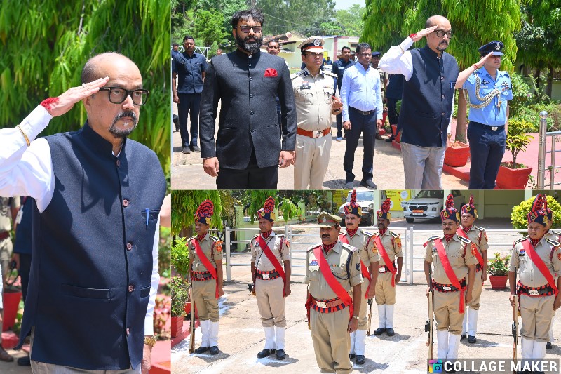 राज्यपाल श्री रमेन डेका का हेलीपैड पर हुआ आत्मीय स्वागत,दिया गया गार्ड ऑफ ऑनर !