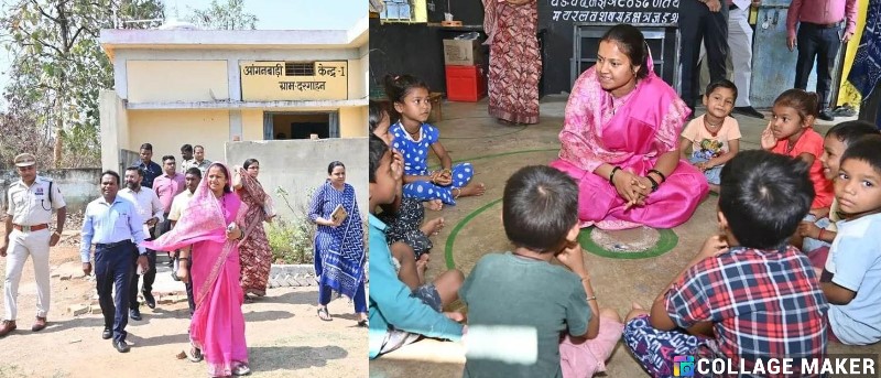 धमतरी-कांकेर में मंत्री लक्ष्मी राजवाड़े का औचक निरीक्षण : आंगनबाड़ी सेवाओं में लापरवाही पर सख्त तेवर, सुशासन में लापरवाही नहीं चलेगी,