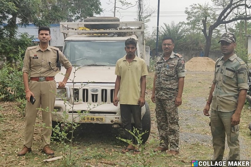 अवैध कबाड़ के धंधे पर शिकंजा : पिक-अप वाहन में लोड दो टन अवैध कबाड़ का जखीरा पकड़ाया, चोरी की आशंका के चलते आरोपी पर की गई कार्रवाई,