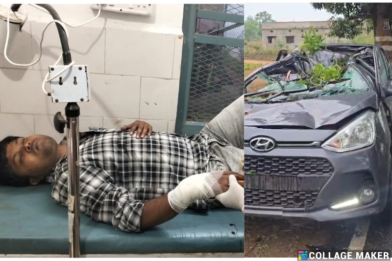 बड़ी खबर : चलती कार पर गिरा पेड़, चालक की मौत – दो युवक गंभीर रूप से घायल, तेज आंधी के दौरान हुआ दर्दनाक हादसा, एक घायल को किया गया रांची रेफर