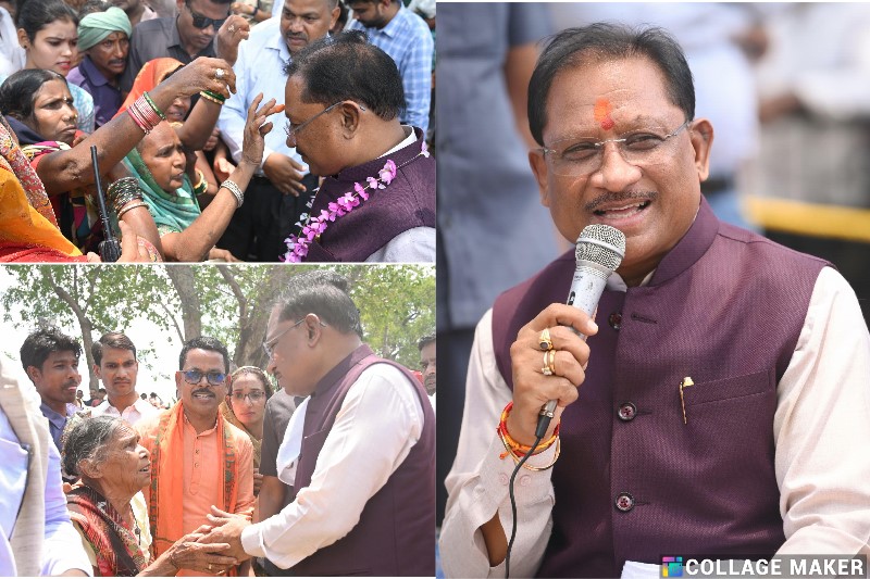 सुशासन तिहार 2025 के अंतर्गत मुख्यमंत्री विष्णुदेव साय का आकस्मिक दौरा : सक्ती जिले के करिगांव में अचानक पहुँचकर ग्रामवासियों को किया आश्चर्यचकित, अचानक मुख्यमंत्री को अपने बीच पाकर खिले ग्रामीणों के चेहरे, हल्दी चावल का तिलक लगाकर महिलाओं ने किया स्वागत