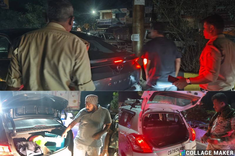 सरगुजा पुलिस का शहर भर में विशेष जांच अभियान : चौक-चौराहों पर हुड़दंगियों की धर-पकड़, असामाजिक तत्वों पर शिकंजा कसती सरगुजा पुलिस, वाहनों की सघन जांच में बरामद हुआ बेसबॉल.