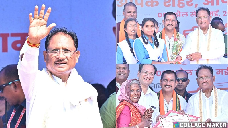 विष्णु के सुशासन में हो रहा संवाद और समाधान : बिलासपुर जिले के ग्राम आमागोहन पहुंचकर मुख्यमंत्री ने किया ग्रामीणों से संवाद