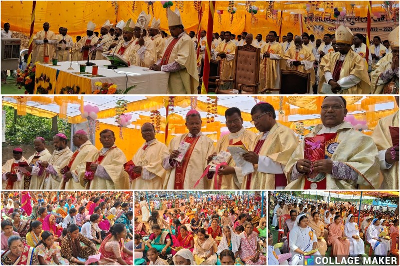अम्बाकोना पल्ली का शतवर्षीय जुबली समारोह भव्यता और श्रद्धा के साथ संपन्न : आर्चबिशप विंसेंट आइन्द ने दिया प्रेरणादायी संदेश