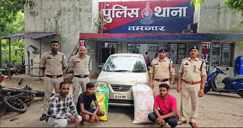 ओड़िसा से छत्तीसगढ़ ला रहे थे 37 किलो गांजा, सेंट्रो कार में गांजा की बड़ी खेप जब्त, रायगढ़ पुलिस की कार्रवाई में तीन तस्कर गिरफ्तार, गिरफ्तार तीन आरोपियों को भेजा गया रिमांड पर.