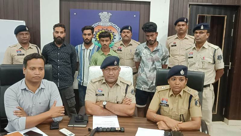 म्यूल अकाउंट के 6 आरोपी पुलिस गिरफ्त में : अकाउंट के जरिये सायबर फ्रॉड के रूपयों का होता था लेन-देन।