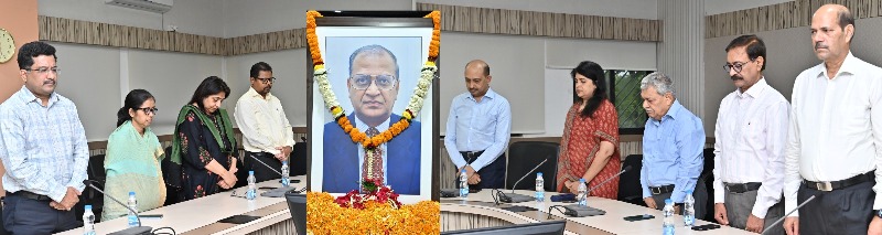 मंत्रालय में अधिकारियों ने स्वर्गीय श्री अरूण कुमार को दी श्रद्धांजलि