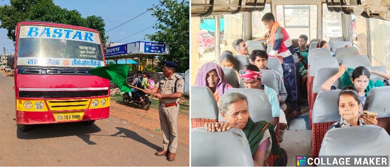 अबूझमाड़ के कुतुल तक पहुँची बस सेवा, नियद नेल्ला नार योजना से बदल रही गांवों की तस्वीर