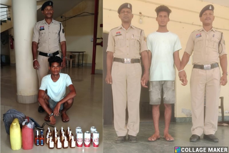 ऑपरेशन आघात : जशपुर पुलिस ने पकड़ी 18 वर्षीय युवक से महुआ और अंग्रेजी शराब की खेप, आरोपी गिरफ्तार कर न्यायिक अभिरक्षा में भेजा गया जेल.