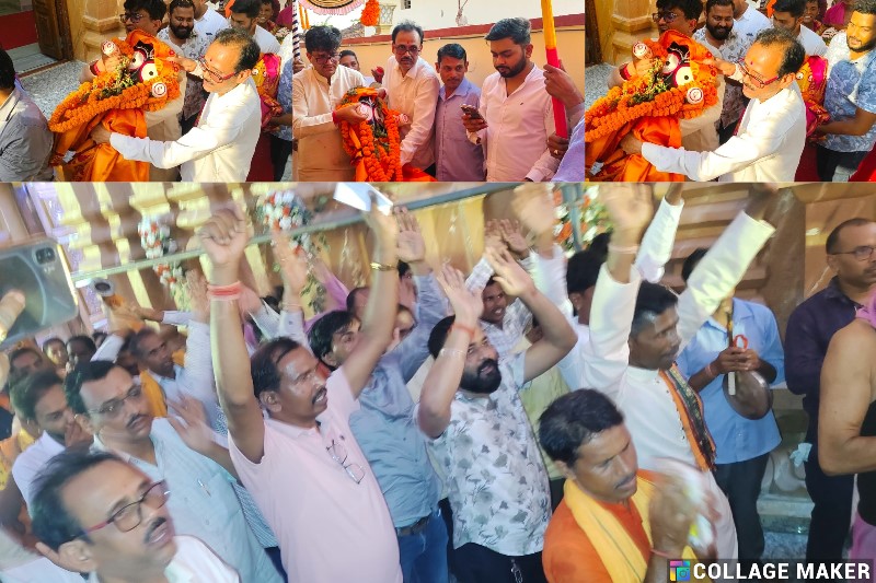 दोकड़ा श्री जगन्नाथ मंदिर में देव स्नान महोत्सव का भव्य आयोजन : 108 कलशों से स्नान और 56 भोग अर्पित, गजानन वेश में श्री जगन्नाथ के हुए दर्शन, दोकड़ा में देव स्नान महोत्सव ने मोहा श्रद्धालुओं का मन.