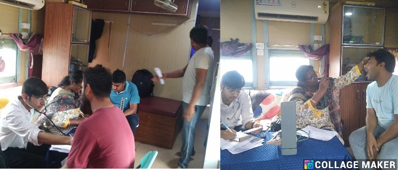 रेलवे कर्मचारियों को कार्य-स्थल पर ही स्वास्थ्य लाभ : अकलतरा स्टेशन पर स्वास्थ्य शिविर आयोजित, रेलवे कर्मियों की हुई स्वास्थ्य जांच व टीकाकरण.