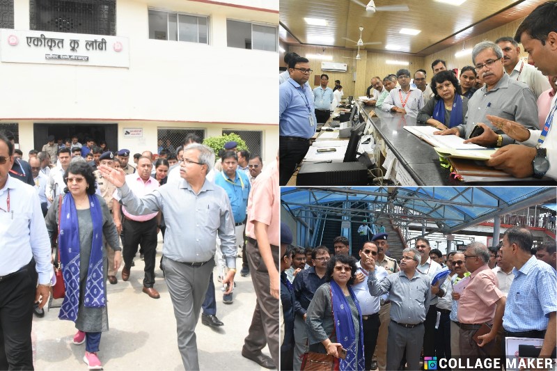 अध्यक्ष एवं मुख्य कार्यकारी अधिकारी, रेलवे बोर्ड का गोरखपुर दौरा : एकीकृत क्रू लॉबी, रनिंग रूम, गोरखपुर जं. स्टेशन पुनर्विकास का निरीक्षण
