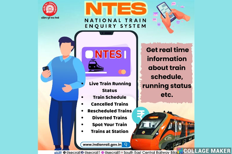 ‘एनटीईएस’ बना यात्रियों का डिजिटल सहायक ; अब ट्रेन की देरी नहीं बनेगी परेशानी, ‘एनटीईएस’ ऐप से पाएं लाइव स्टेटस, स्टेशन जाने से पहले जानें ट्रेन की रियल टाइम स्थिति.