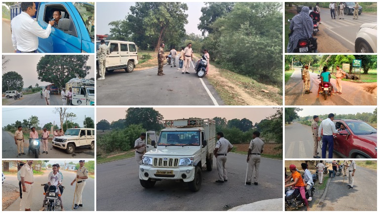 बढ़ती सड़क दुर्घटनाओं को देखते हुए जशपुर पुलिस ने चलाया महाचेकिंग अभियान, राजपत्रित अधिकारी के साथ पूरी जशपुर पुलिस उतरी सड़क पर, एक ही दिन में पूरे जिले में अभियान चलाकर MV एक्ट के कुल 767 प्रकरण में ₹ 307900 /- तीन लाख सात हजार नौ सौ रुपये) का काटा गया चालान