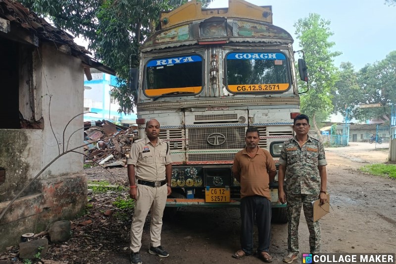 20 टन स्क्रैप और बिना दस्तावेज, छाल पुलिस की चौकसी से पकड़ाया कबाड़ माफिया का ट्रक, पुलिस की त्वरित नाकेबंदी में ट्रक के साथ चालक गिरफ्तार, की गई कार्यवाही.