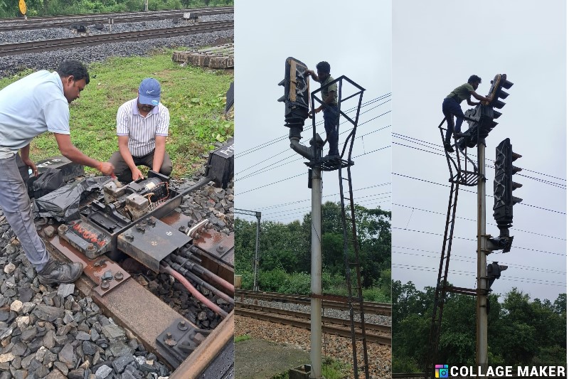 मानसून में संरक्षित रेल संचालन की दिशा में दक्षिण पूर्व मध्य रेलवे की सिग्नल एवं दूरसंचार विभाग की सशक्त पहल : बरसात में भी चलेगी रेल सुरक्षित और समय पर, दक्षिण पूर्व मध्य रेलवे ने उठाए बहुपरतीय सावधानी के कदम