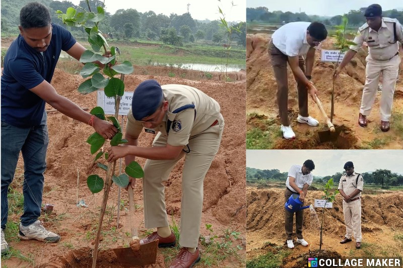 “पेड़ लगाओ, जीवन बचाओ” अभियान में जुटी रायगढ़ पुलिस : आईजी संजीव शुक्ला ने रायगढ़ पुलिस के वृक्षारोपण मिशन की खुलकर की सराहना, फायरिंग रेंज में रोपा पौधा, पौधारोपण, संरक्षण कार्यों को बताया अनुकरणीय, पर्यावरण जागरूकता का दिया संदेश.