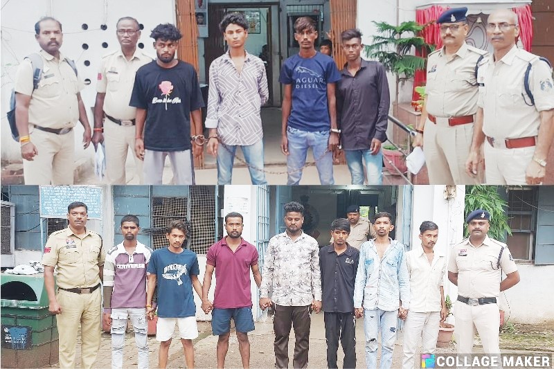 शहर में दहशत फैलाने की साजिश नाकाम! दुर्ग पुलिस ने 11 बदमाशों को हथियारों के साथ दबोचा