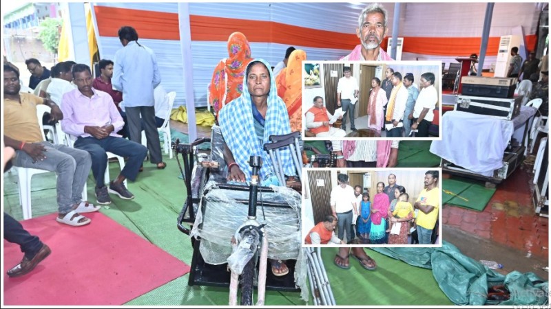 जनदर्शन में संवेदनशीलता की मिसाल: मुख्यमंत्री साय ने फूलमती बाई को तुरंत दिलाई ट्राईसाइकिल