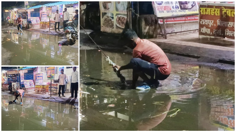 “कागजों में स्मार्ट सिटी, जमीनी हकीकत में जलभराव सिटी!”– कुनकुरी नगर में सफाई और जल निकासी योजना पूरी तरह फेल