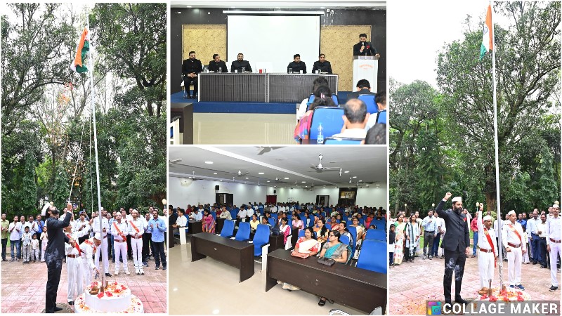 जशपुर : स्वतंत्रता दिवस पर कलेक्टर रोहित व्यास ने कलेक्टोरेट परिसर में किया ध्वजारोहण