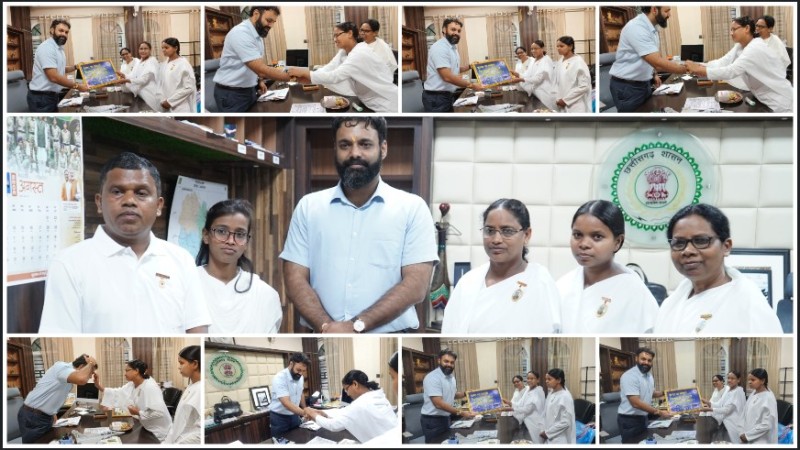 रक्षाबंधन पर कलेक्टर कार्यालय में भावनाओं की बंधी डोर: ब्रह्मकुमारी बहनों ने कलेक्टर को बांधी राखी, प्रेम और आत्मीयता का संदेश