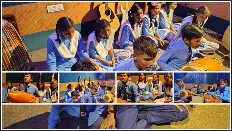 वाद्य यंत्रों की सुर-लहरियों में गूंजे आत्मविश्वास के तराने, रायपुर में चल रहा प्रेरक ‘दिव्य धुन’ प्रोजेक्ट