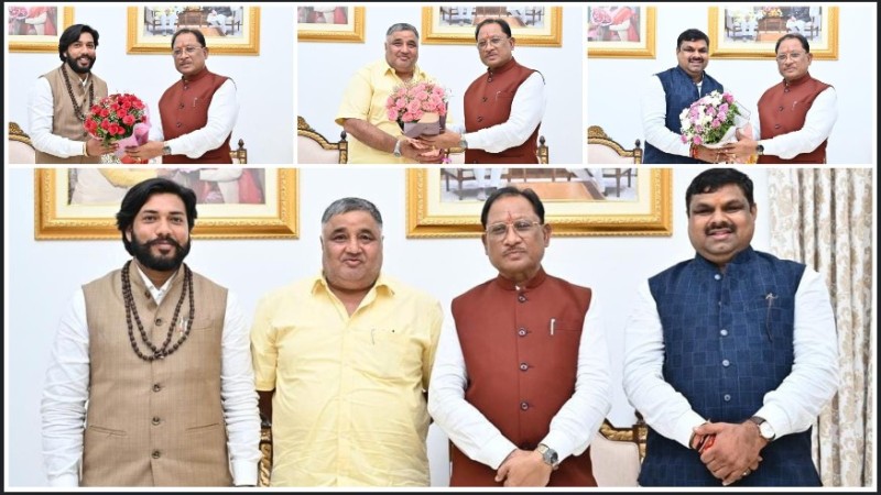 मुख्यमंत्री विष्णुदेव साय ने नए मंत्रियों गजेंद्र यादव, गुरु खुशवंत साहेब और राजेश अग्रवाल को दी बधाई