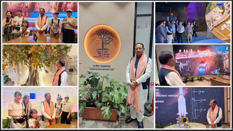 मुख्यमंत्री विष्णु देव साय पहुँचे छत्तीसगढ़ पैवेलियन : वर्ल्ड एक्सपो 2025 में दिखी प्रदेश की संस्कृति और समृद्धि की अद्भुत झलक