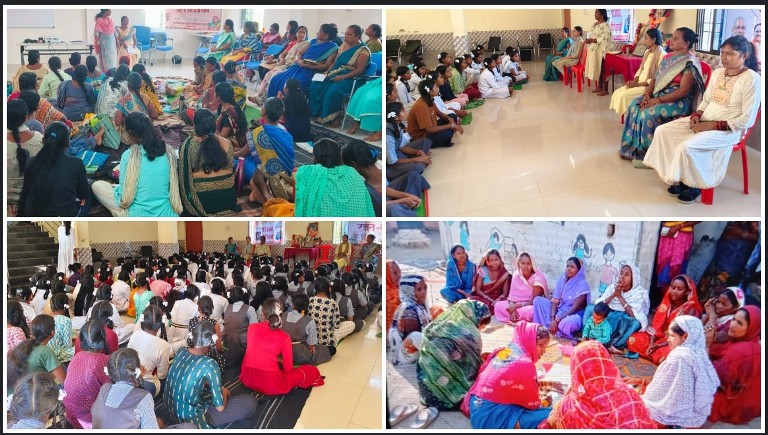 जशपुर में रजत महोत्सव कार्यक्रम : पोषण, स्वास्थ्य, महिला सुरक्षा और बेटी बचाओ-बेटी पढ़ाओ पर हुई जागरूकता गतिविधियाँ, माताओं को योजनाओं का लाभ दिलाने की अपील