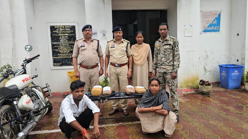 पुलिस की बड़ी कार्रवाई : ओड़िशा से गांजा तस्करी करने वाली महिला सप्लायर सहित दो आरोपी गिरफ्तार, 5 किलो से अधिक मादक पदार्थ बरामद, ₹80,000 की संपत्ति जब्त, एनडीपीएस एक्ट में की जा रही कार्रवाई.