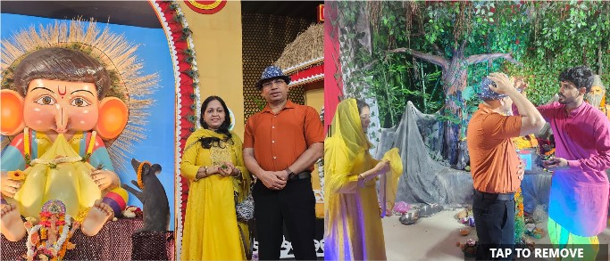 जशपुर पुलिस की पहल : गणेशोत्सव पर एसएसपी और उनकी धर्मपत्नी ने की पूजा-अर्चना, गणेश पंडालों में पहुंचकर लिया आशीर्वाद, की जनता के सुख-समृद्धि की कामना.