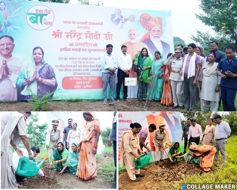 प्रधानमंत्री नरेंद्र मोदी के जन्म दिवस पर जशपुर में पौधारोपण, मुख्यमंत्री विष्णुदेव साय की धर्मपत्नी कौशल्या साय ने दिया एकजुटता और राष्ट्र प्रगति का संदेश