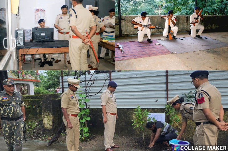 पुलिस अधीक्षक ने किया तमनार थाने का वार्षिक निरीक्षण : थाना तमनार निरीक्षण में स्वच्छता और वृक्षारोपण की सराहना, बेहतर कार्य करने वालों को मिलेगा सम्मान, अनुशासन और जनसेवा पर दिया जोर