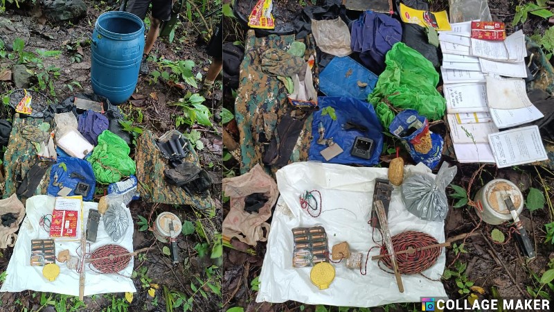 नक्सल ऑपरेशन में सुरक्षा बलों की बड़ी कामयाबी, नारायणपुर में मिला नक्सलियों का गुप्त डंप, विस्फोटक समेत कई वस्तुएं जब्त