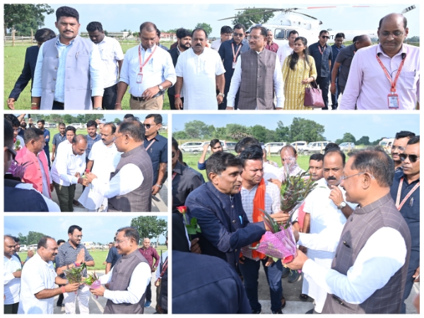 जशपुर: मुख्यमंत्री श्री विष्णु देव साय का बगिया हैलिपैड पर आत्मीय स्वागत, अधिकारियों और जनप्रतिनिधियों ने किया अभिनंदन