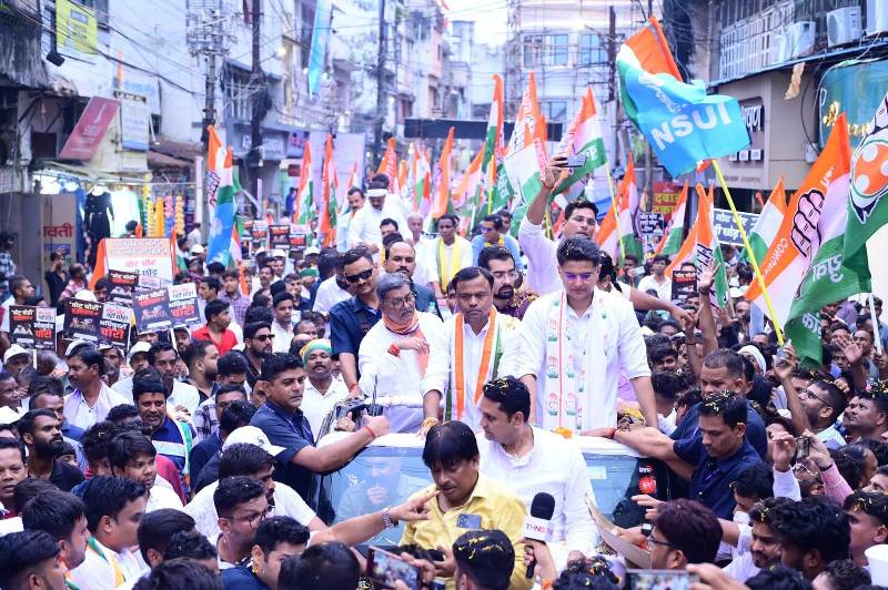 रायगढ़ से शुरू हुआ कांग्रेस का ‘वोट चोर, गद्दी छोड़’ अभियान, सचिन पायलट बोले – लोकतंत्र खतरे में