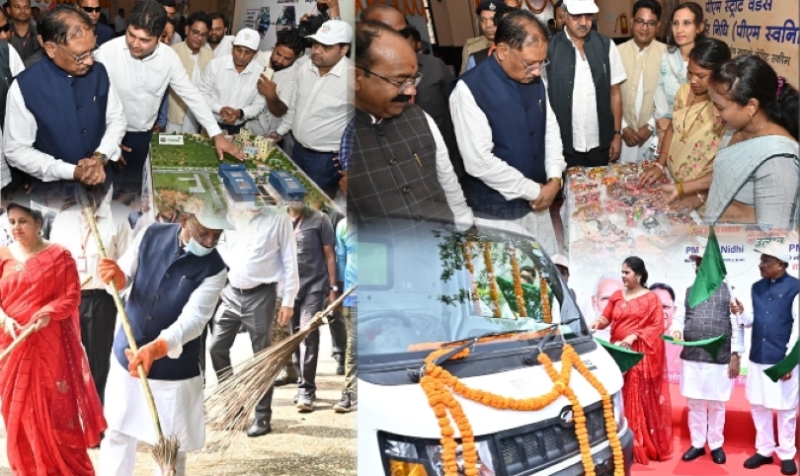 मुख्यमंत्री विष्णुदेव साय ने प्रधानमंत्री मोदी के जन्मदिवस पर ‘स्वच्छता ही सेवा पखवाड़ा 2025’ का किया शुभारंभ, निकायों की स्वच्छता हेतु रवाना किए कचरा कलेक्शन वाहन